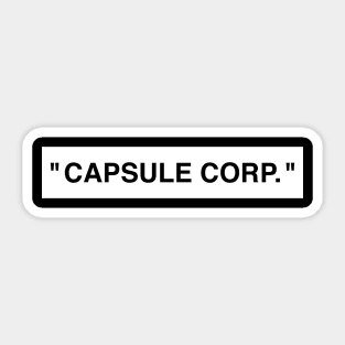 "Capsule Corp" Sticker
